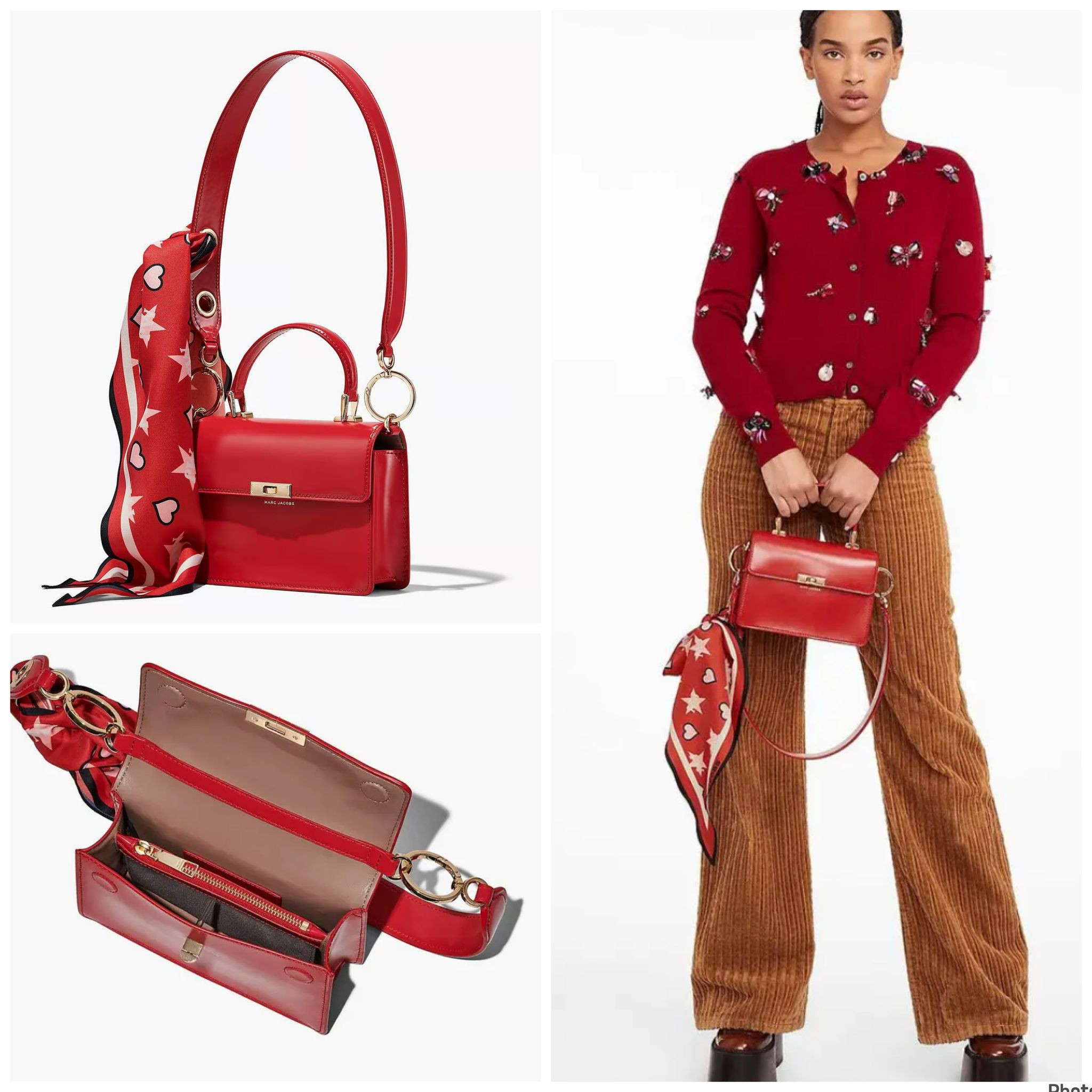 Marc Jacobs The Downtown - True Red - 21 x 15 x 6 cm