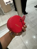 Furla Pouch/Tag with foldaway tote - Flame Red - WE00626