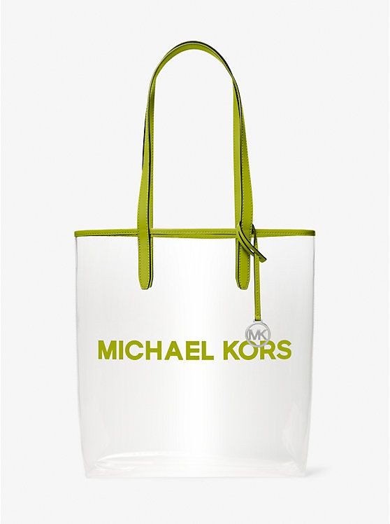 MICHAEL KORS VINYL TOTE - LIGHT SAGE - 35S4G01T3P / LARGE