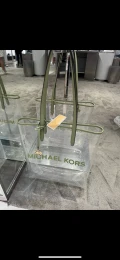 Michael Kors Vinyl Tote - Light Sage - 35S4G01T3P / Large