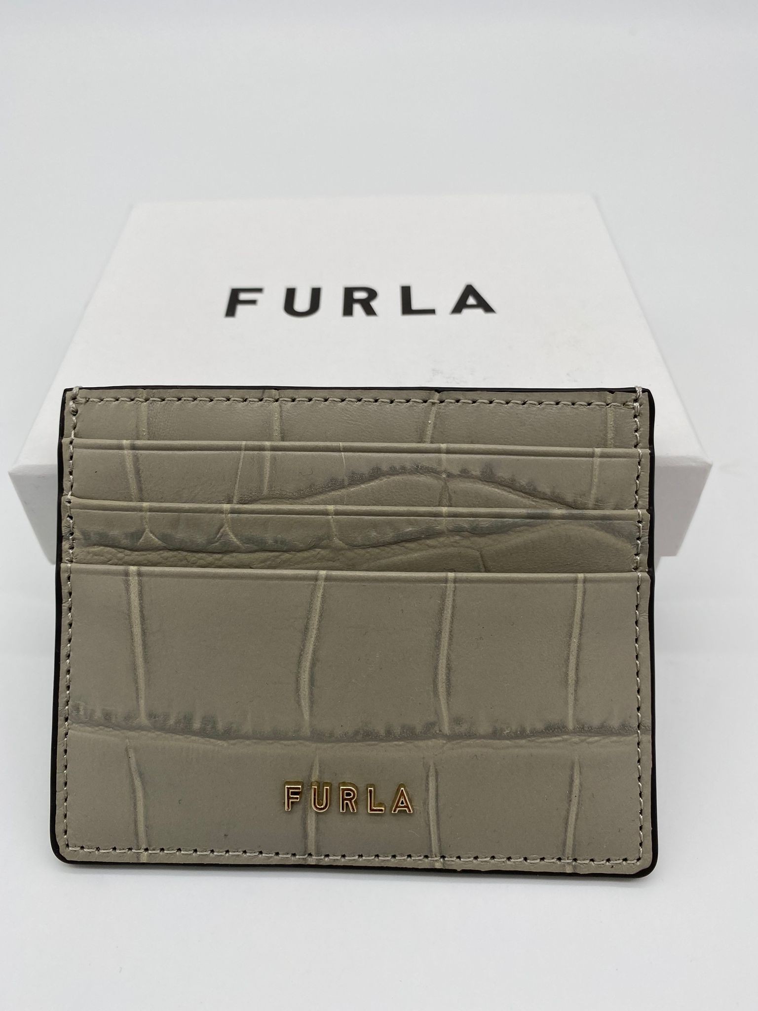 Furla Card Holder - Croco Marmo - One Size