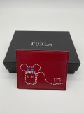 FURLA CARD HOLDER MOUSE - CABERNET - ONE SIZE