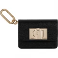 Furla Card Holder/Key Ring - Icona/Nero - One Size 9.5cm X 6.5cm X 3.5cm