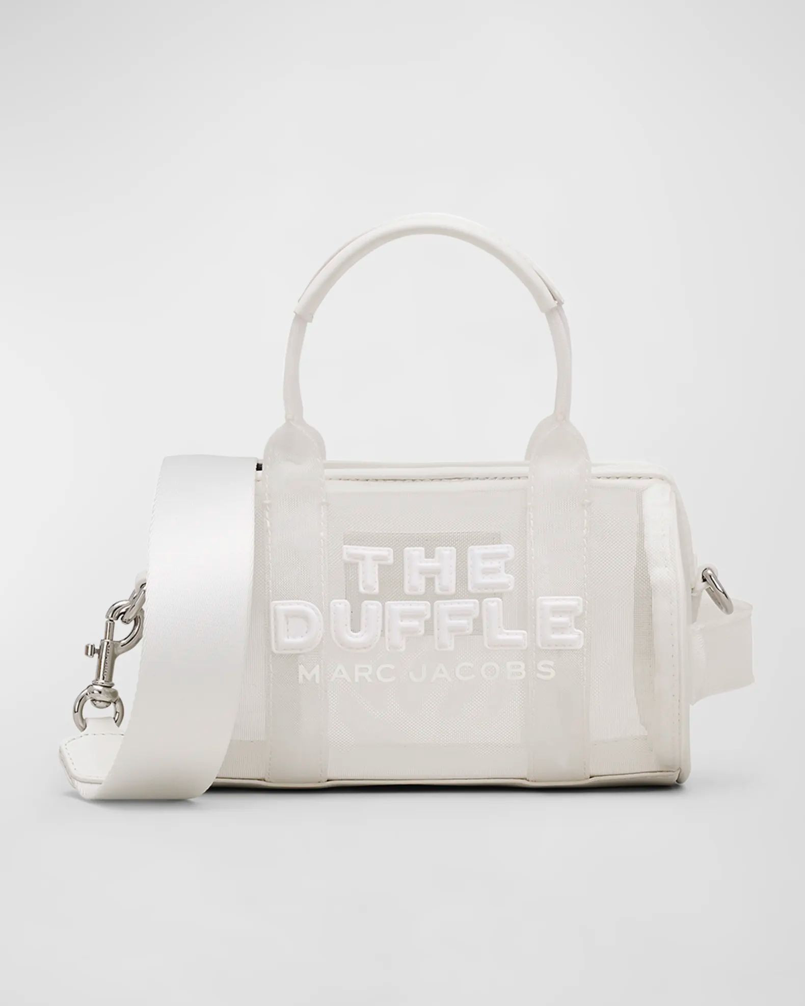 Marc Jacobs The Duffle Bag with long strap - Mesh White - 2S4HCR034H03 / 19 X 11 CM