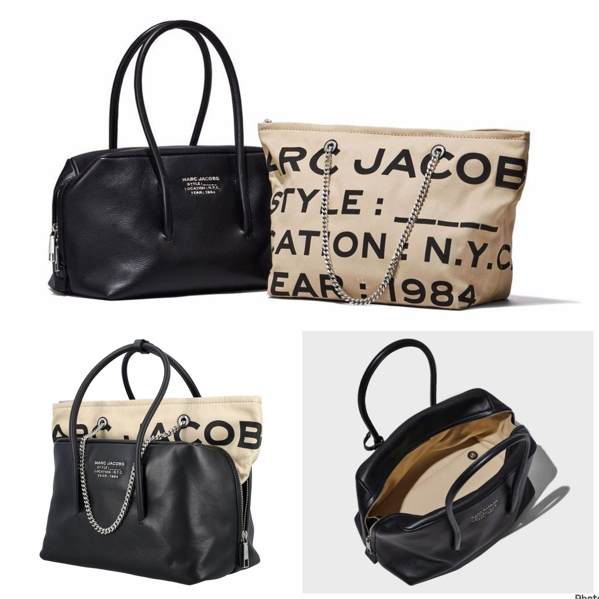 Marc Jacobs The duet 2 Bags in 1 - Black - H754L01SP22 / 30 X 20 X 18 CM