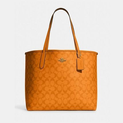 Coach Tote - Light Orange - One Size