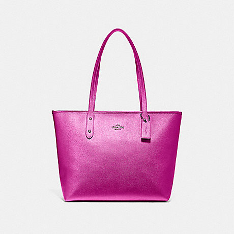 Coach Tote F16224 - QB/METALLIC CERISE - One Size