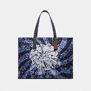 COACH KAFFE TOTE 78511 - BLUE - MEDIUM