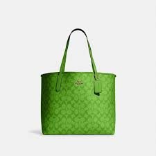 Coach Tote - IM/Neon Green - One Size