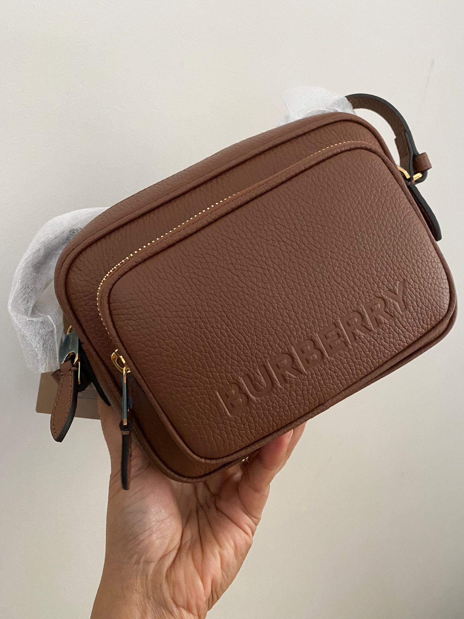 Burberry Camera Bag Crossbody - Tan - Small 8061571