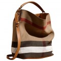 BURBERRY ASHBY HOBO - SADDLE BROWN - MEDIUM WITH LONG STRAP