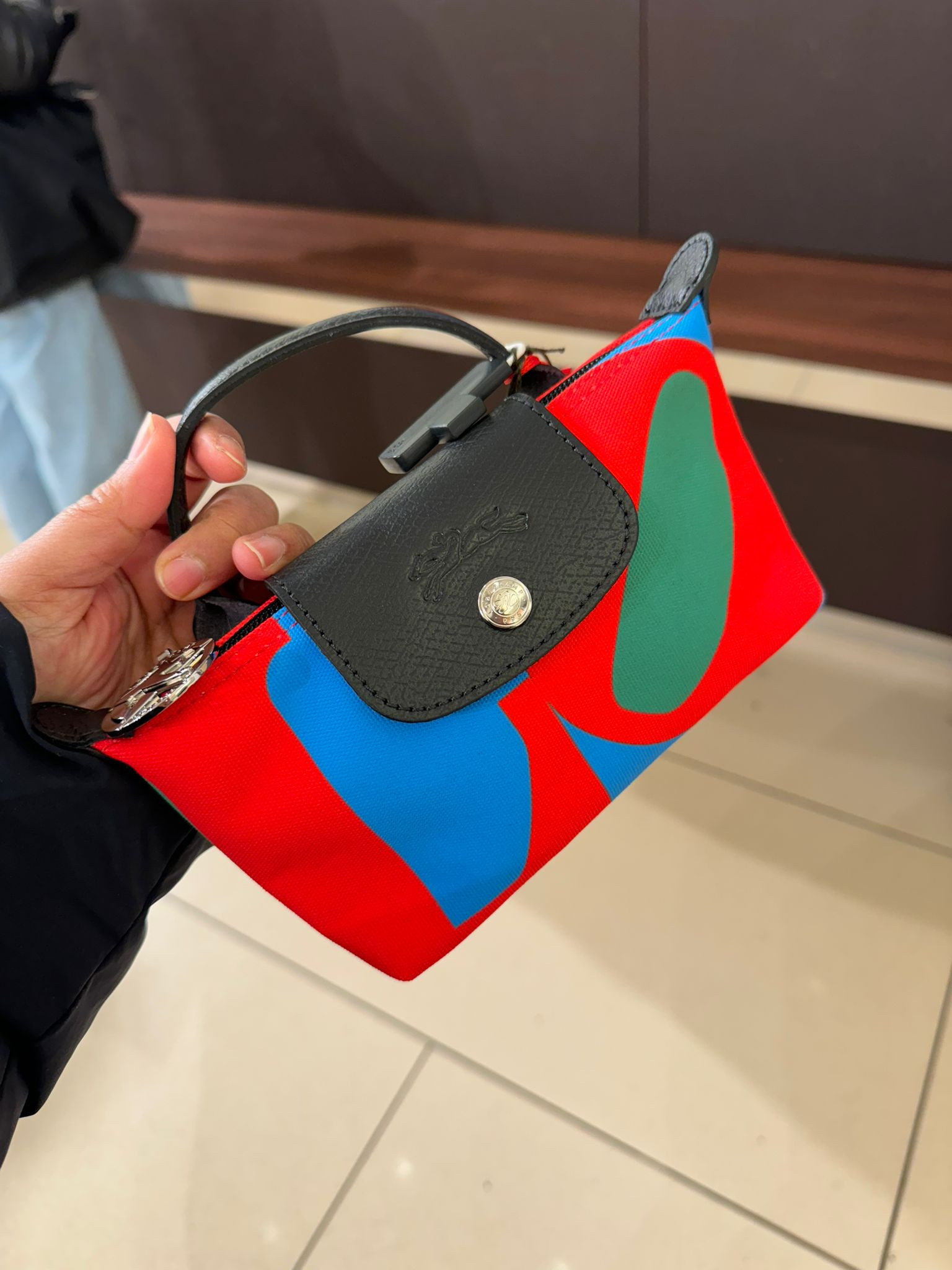 Longchamp X Robert Indiana Pouch - Multi - 34175BBA545 / 20 X 12 X 5 CM