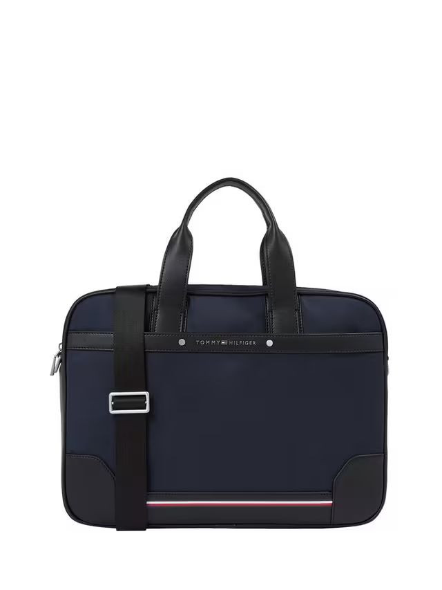 Tommy Hilfiger Laptop Messenger Bag - Space Blue - 40 x 29 x 6.5 cm