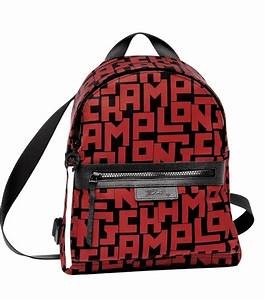 Longchamp LGP Backpack - Black / Brick - Large L1119413C09
