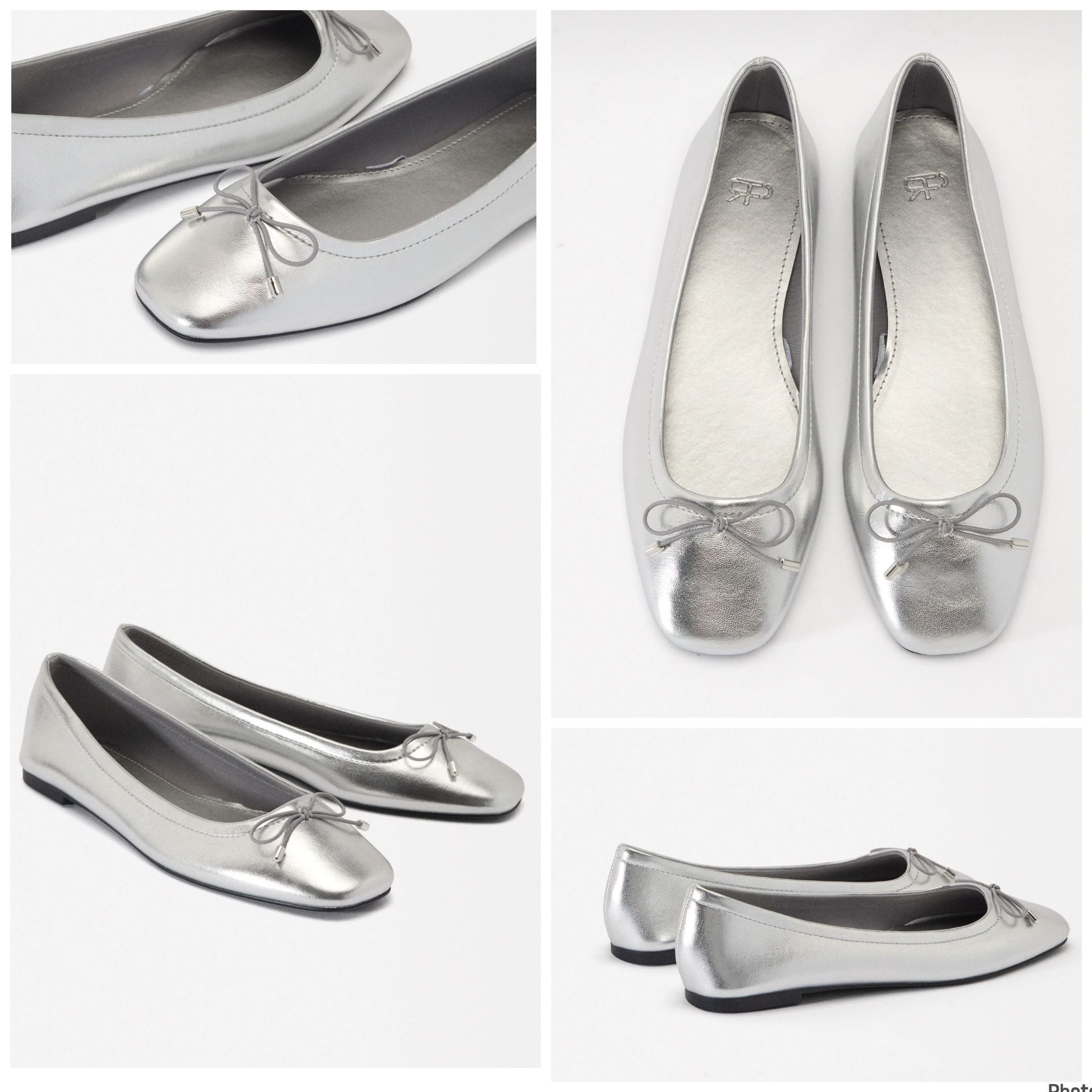 Parfois Flat Shoes - Silver - Eur 39 / uk 6