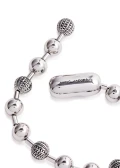 Marc Jacobs Monogram Ball Chain Bracelet - Light Antique Silver - Size XS/S