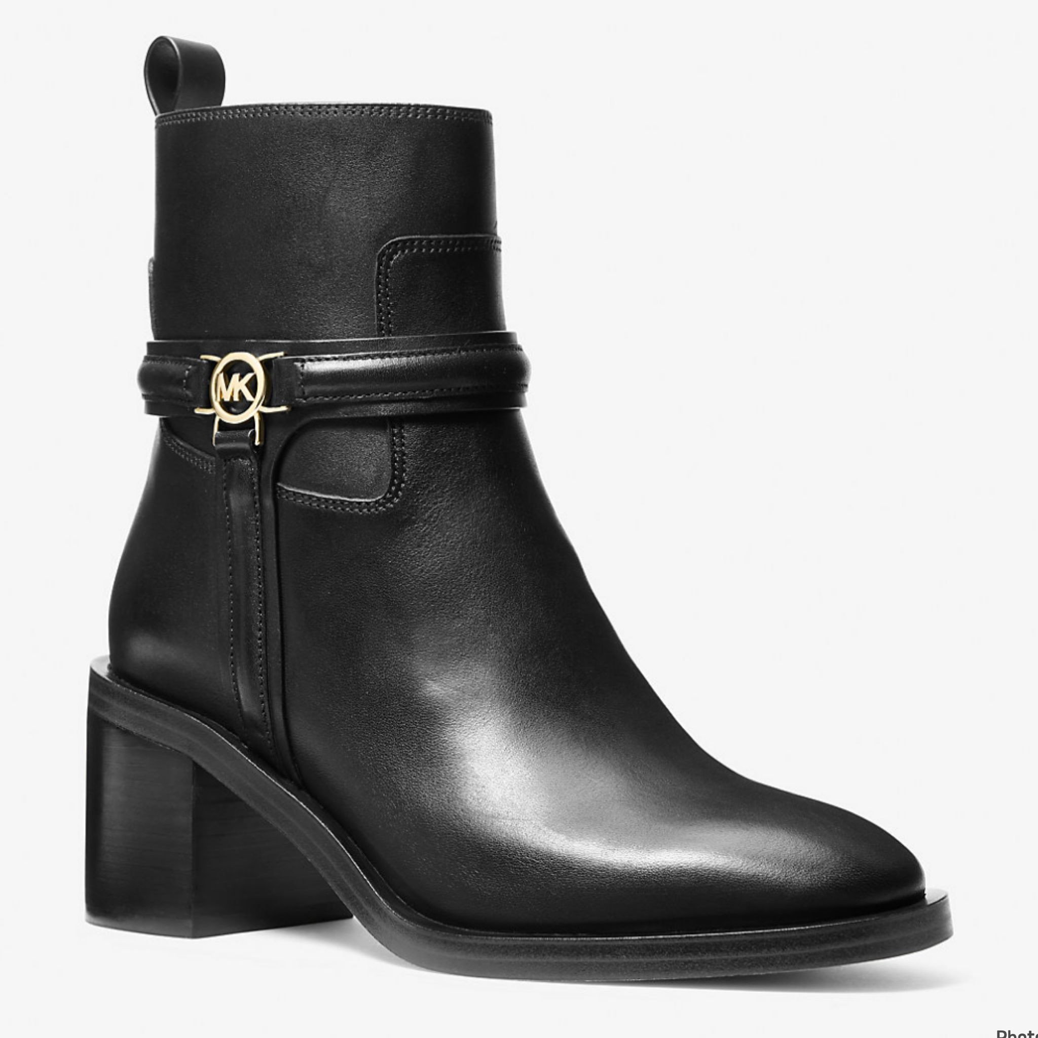 Michael Kors Mindy Block Bootie - Black - UK4 / US7