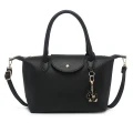 Kitise Top Handle With Long Strap - Black - Medium / 30 x 18 x 10 cm