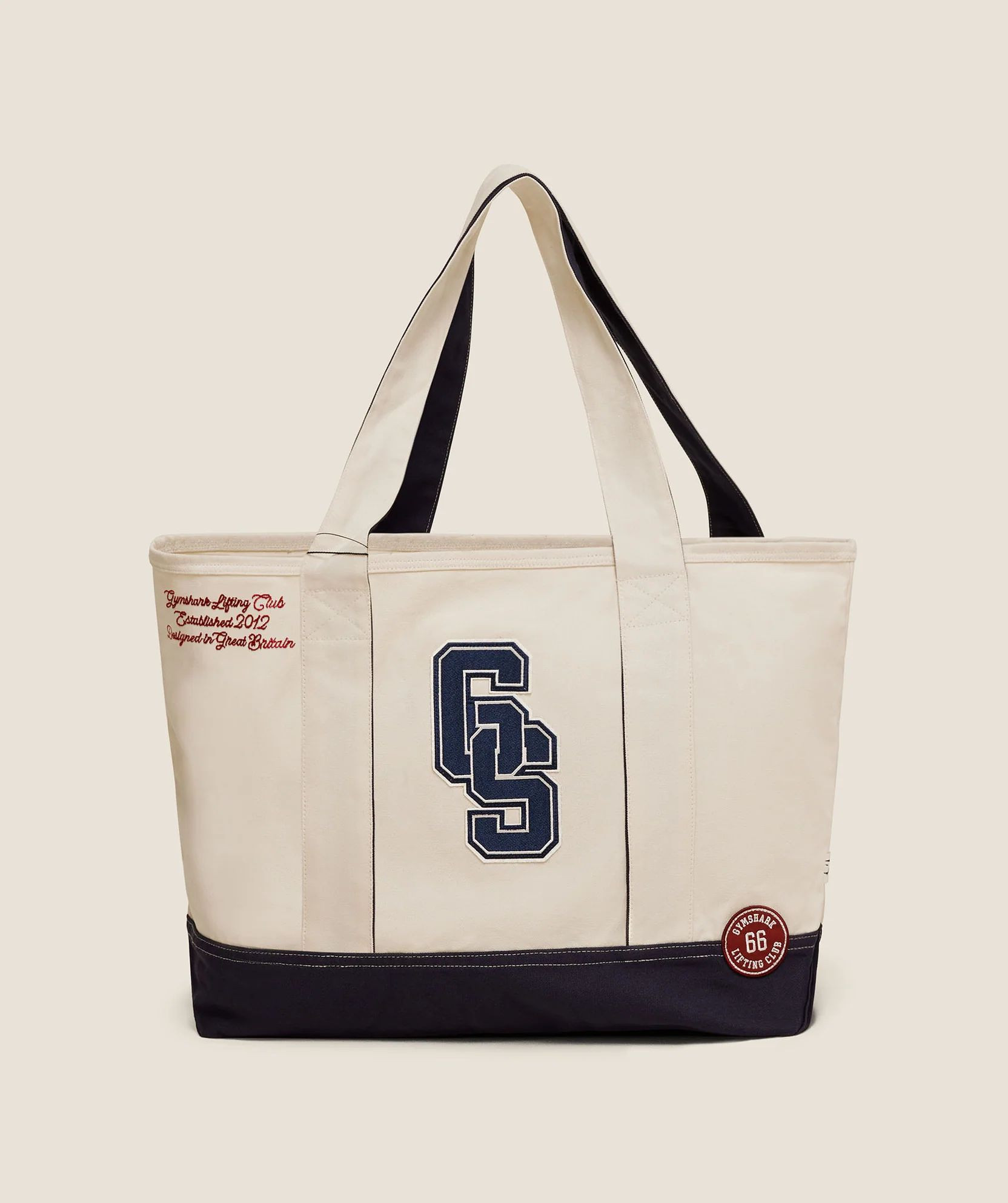GYMSHARK Collegiate Tote - Blue/Beige - 70 x 34 cm