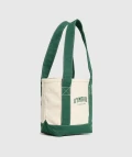 GYMSHARK Collegiate Tote - Oat White/Classic Green - Mini / 30 x 20 x 11.5 cm