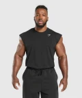 GYMSHARK CRITICAL CUT OFF TANK - BLACK - SIZE L