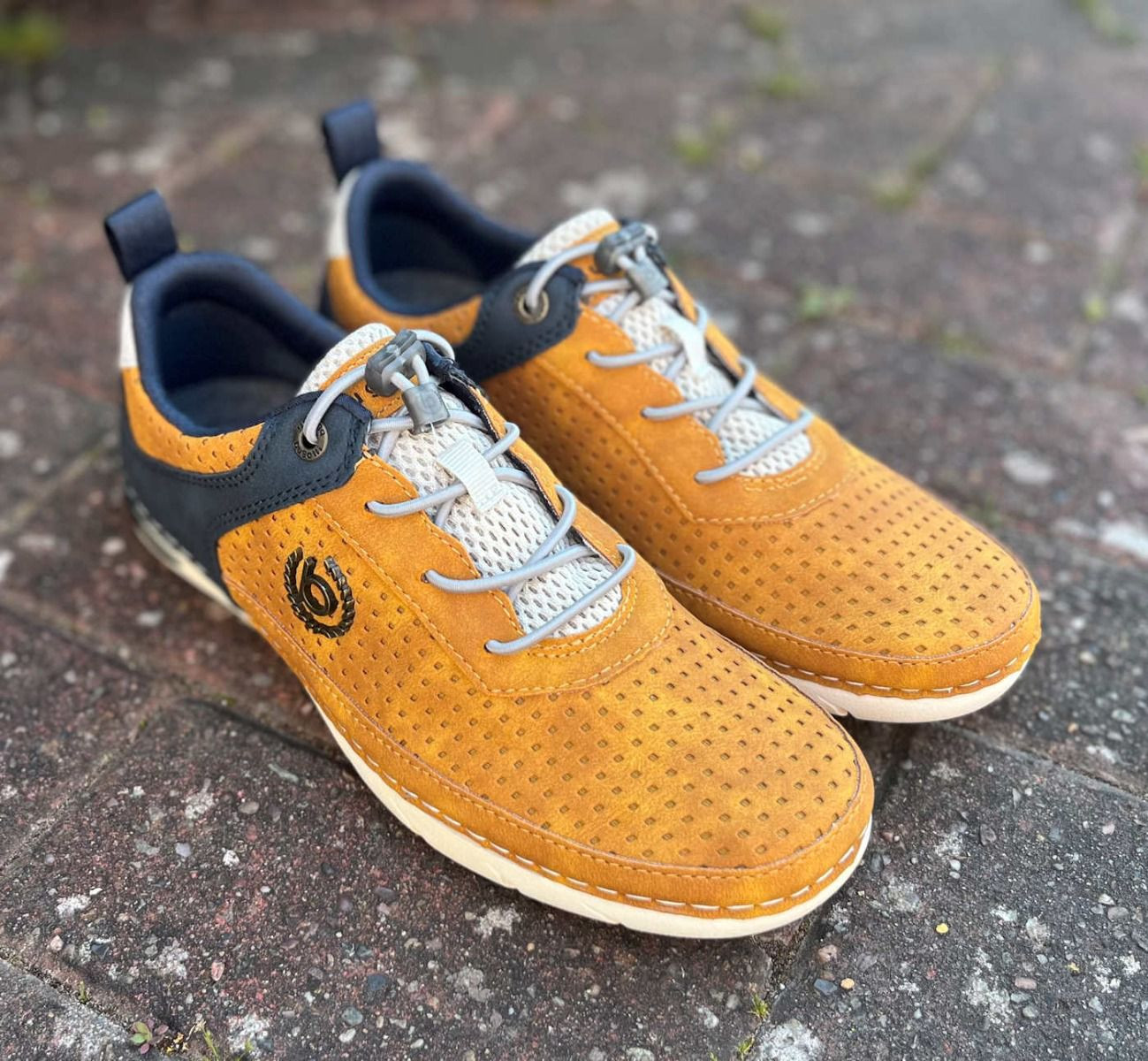 Bugatti Shoe - Yellow/Dark Blue - UK7
