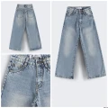 Girl Wide Leg - Light Blue - Size 9-10 yrs