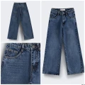 Girl Wide Leg - Dark Blue - Size 3-4 yrs