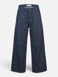 Women Wide Leg - Chalk Stripe - W28/L29