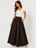 SKIRT - DARK BROWN - Size XL