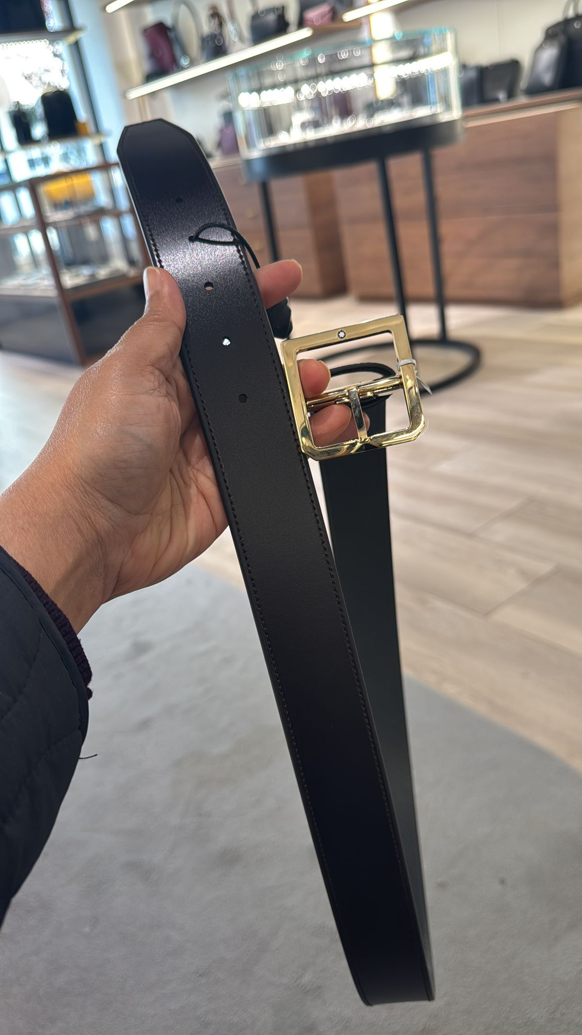 Montblanc Belt - Dark Brown/Grey - One Size