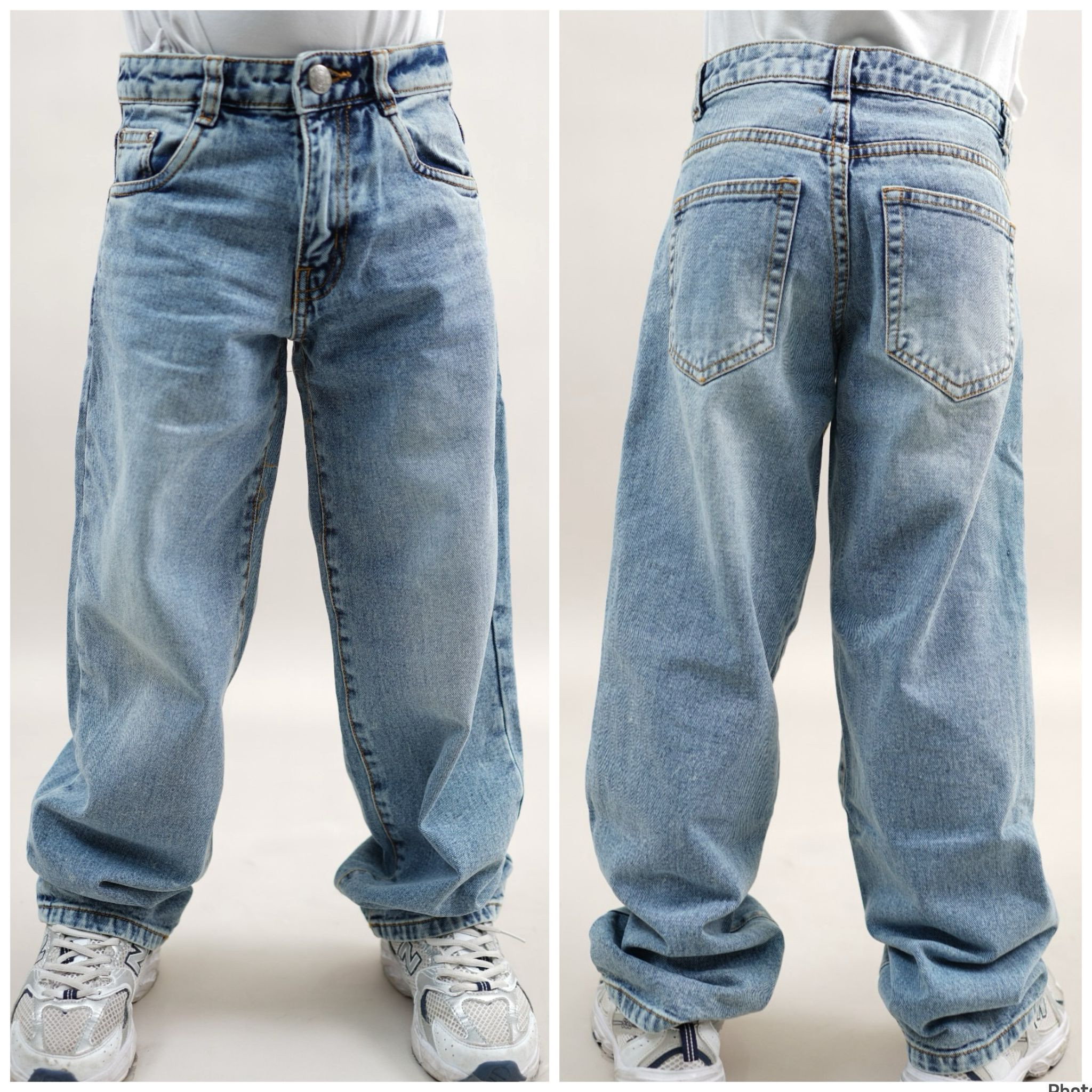 Boys Loose Fit - Sky Blue - Size 13-14 yrs