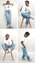 Boys Loose Fit / Light Blue - Size 10 - 11 yrs