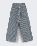 Women Wide Leg Stripe - BLK/WHT STRIPE - W38/L30
