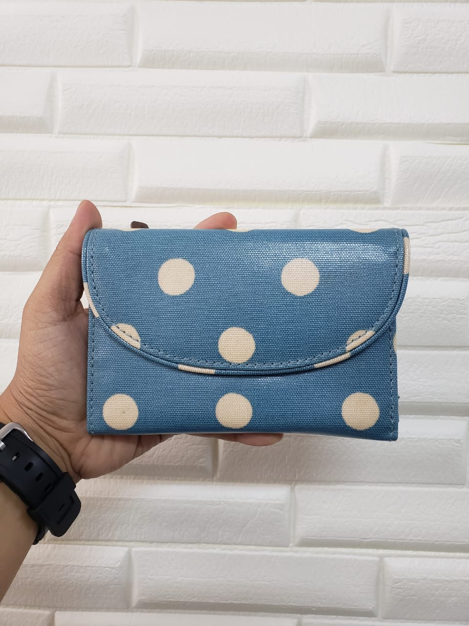 Cath Kidston Purse - Button Spot Blue - 762137