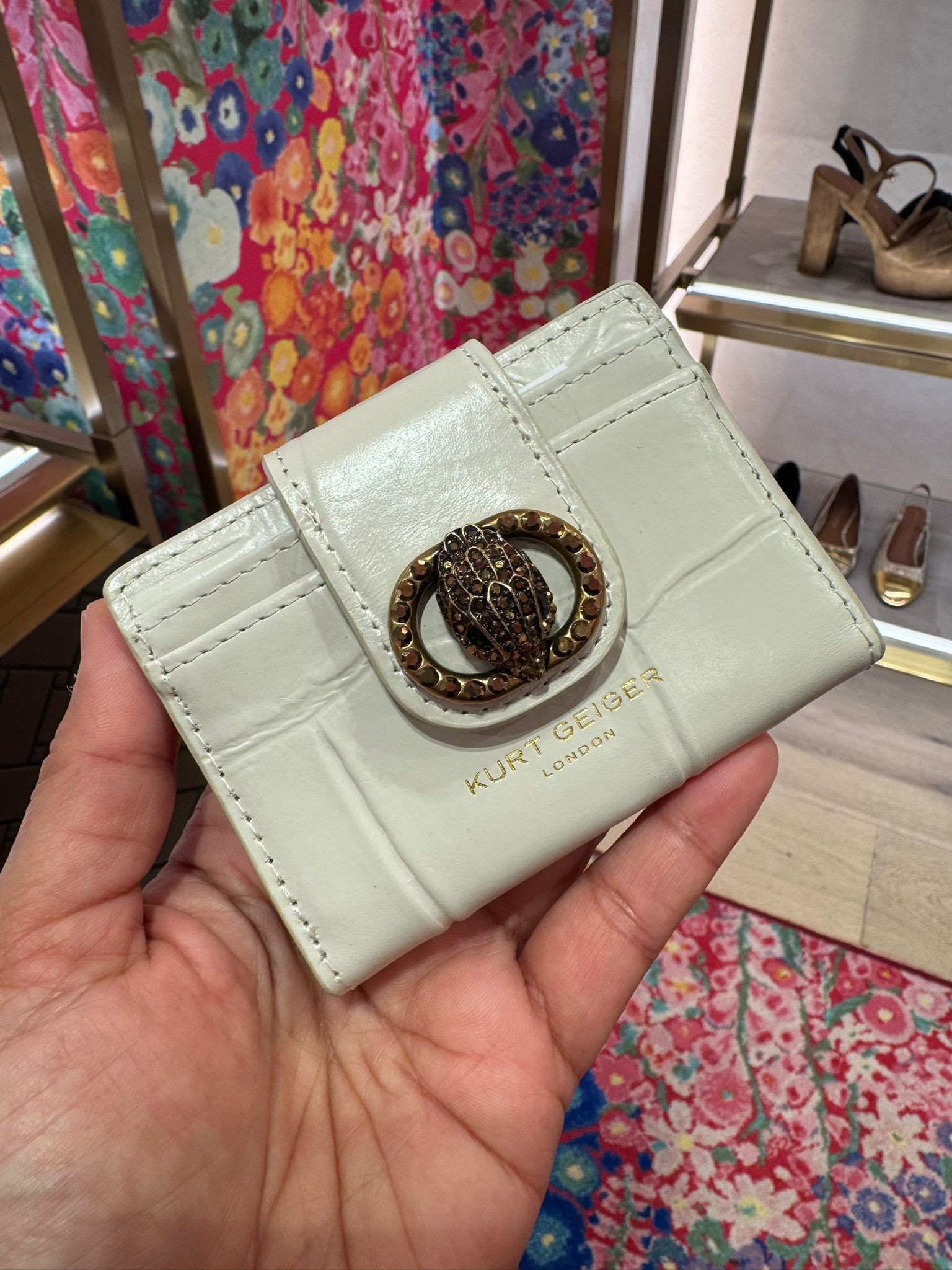 Kurt Geiger Card Purse - Bone - One Size