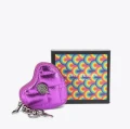 Kurt Geiger Kensington Heart Charm/Coin Purse  - Purple - One Size