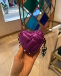 Kurt Geiger Kensington Heart Charm/Coin Purse  - Purple - One Size