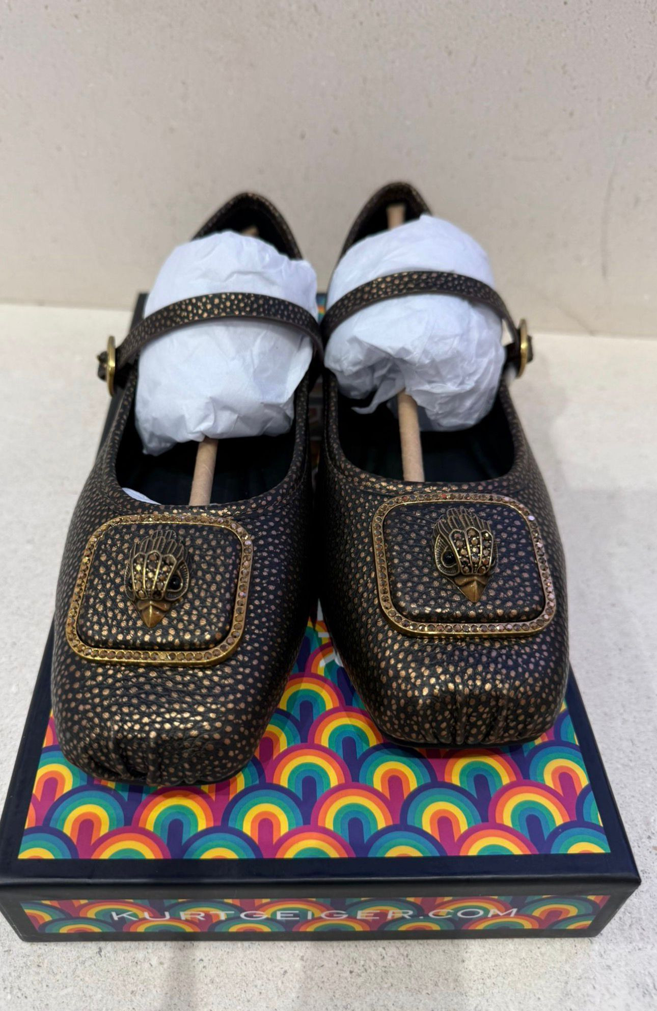 Kurt Geiger Ballerina Flat - Bronze - Eur 38