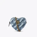 Kurt Geiger Heart Denim Crossbody - Denim - 7146388669 / Small