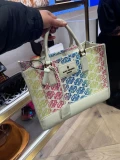 Kurt Gieger Chiswick Tote - Off White Multi - 33 x 26 x 16 cm
