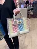 Kurt Gieger Chiswick Tote - Off White Multi - 33 x 26 x 16 cm