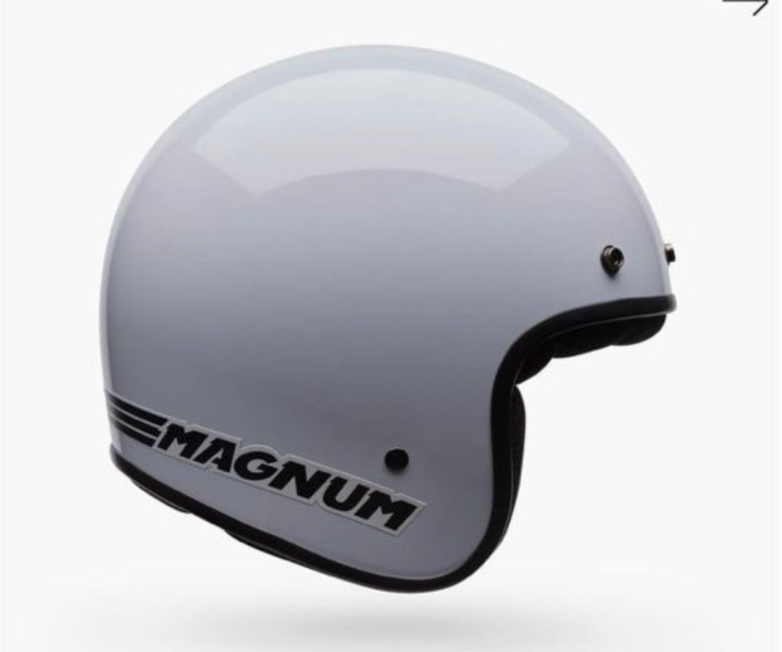 Bell Magnum Helmet - Solid white - Size M