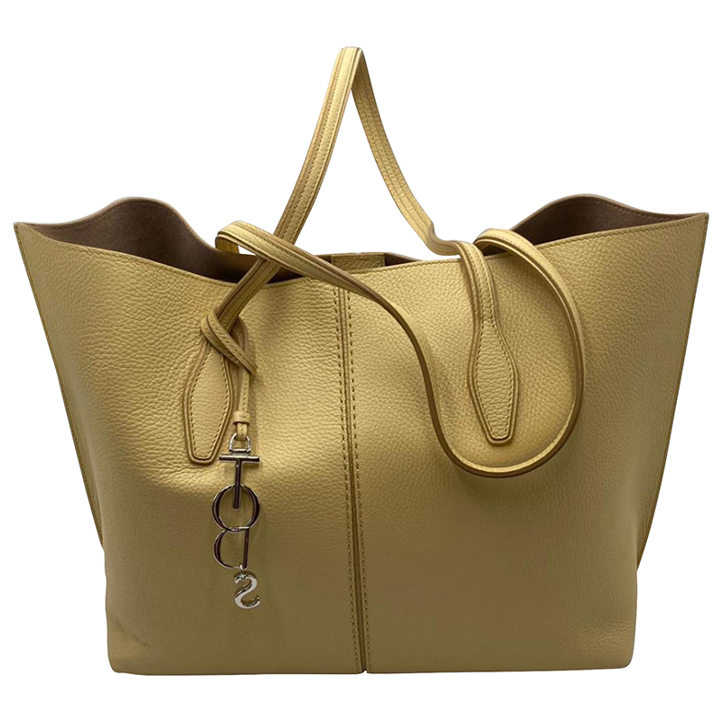 TOD'S ANG SHOPPING GRANDE TOTE - YELLOW - ONE SIZE