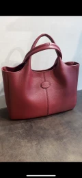 Tod's ALH Shopping Piccola Tote - Red - XBWALHA02Z0RIAR800 / Small with long strap