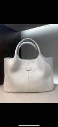 Tod's ALH Shopping Piccola Tote - White - XBWALHA02Z0Q8DB015 / Small with long strap