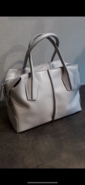 Tod's D styling Bauletto Piccolo Tote - Grey - XBWAGAHN2Z0R0RB22 / Medium with long strap