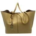 TOD'S ANG SHOPPING GRANDE TOTE - YELLOW - ONE SIZE