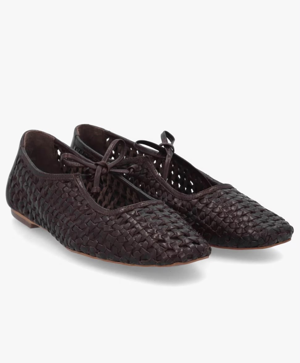 Radley The Camden Ballerina Shoe - Chocolate - UK 7