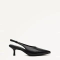 Radley Chiltern Crescent Heel Sling Back - Black - UK 7